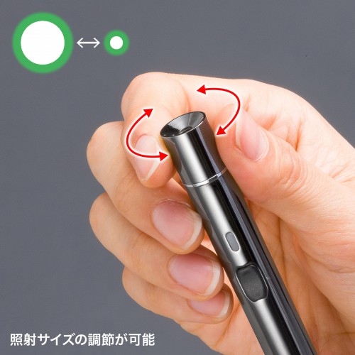 照射径可変グリーンレーザーポインター