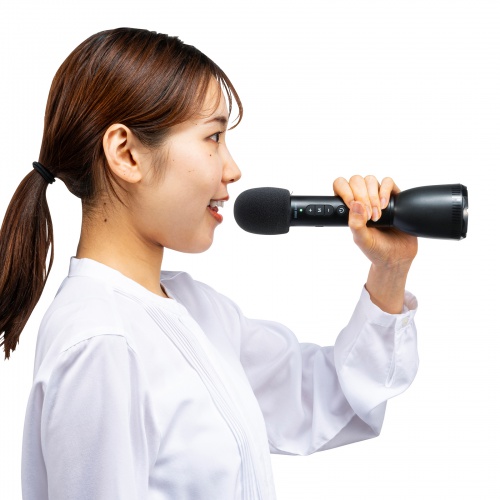 ハンドマイク型ポータブル拡声器スピーカー（Bluetooth対応）