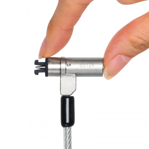 スロット標準＆nano対応セキュリティワイヤー（シリンダ錠）