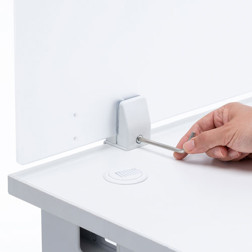 パーティション用クランプ式台座