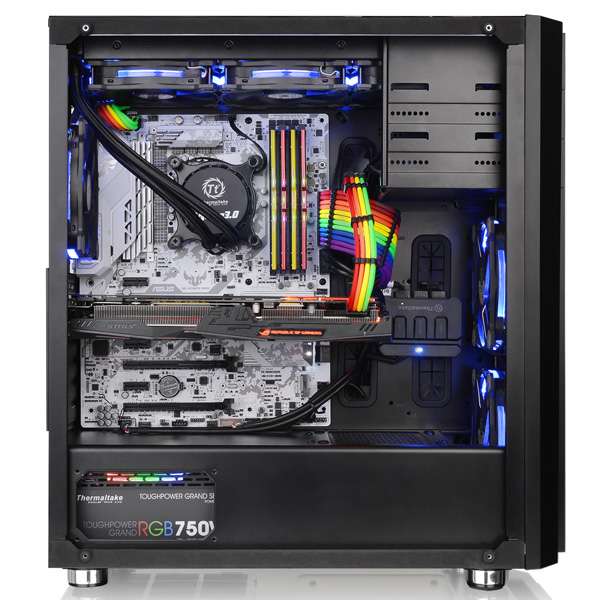 ミドルタワー型PCケース Versa H26 Black /w casefan
