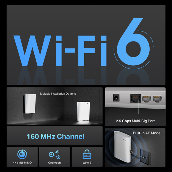 AX6000 Wi-Fi 6 中継器
