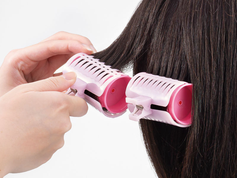 ヘアカーラー ピンク