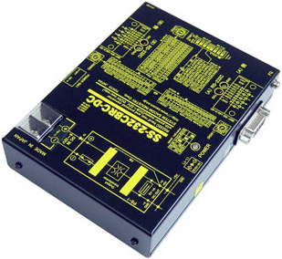 RS232Cボーレート変換器（ DC10～32V仕様）Dsub9P（メス/インチ）⇔Dsub9P（オス/インチ）