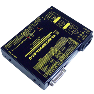 RS232C⇔RS485変換器（AC90V-250V）【絶縁】【-20℃～70℃】【両側複数コネクタ】【RJ45コ搭載で自機同士をLANケーブルで接続 】Dsub9P端子台10P⇔Dsub15P端子台10P/RJ45