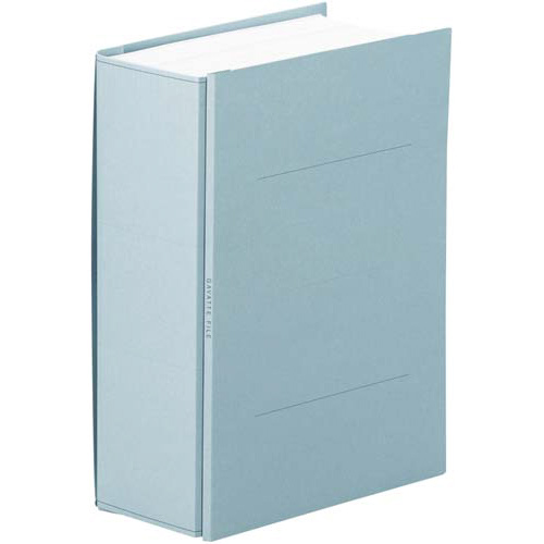 ガバットファイル（紙製）　Ａ４縦　紐付　青