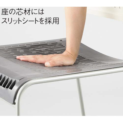 スタッキングチェアＷＨ座クッションＯＲ１２脚セット