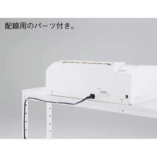 デスク周りデスクラック１段Ｗ１４００スノーホワイト