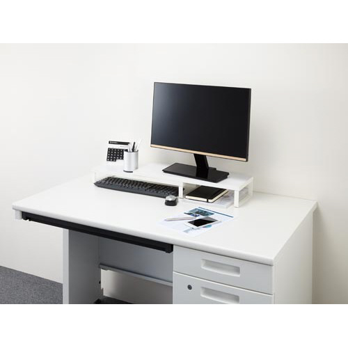 Ｋａｔａｚｕｋスライド机上台ホワイト×３台