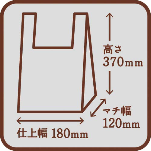 取り出し口が選べるレジ袋半透明３０号ＢＰ×１０