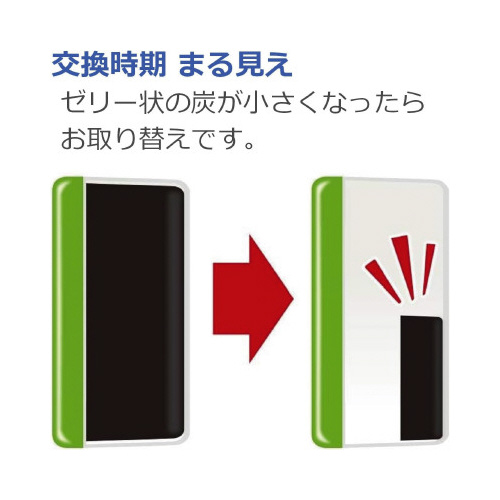 脱臭炭　こわけ下駄箱用大型３個入り×４