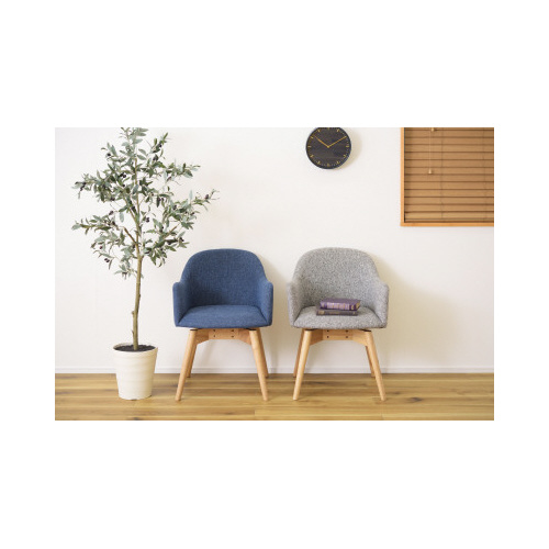 カラメリ回転式チェア　ブルー