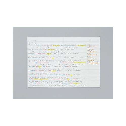 フラットが気持ちいいノートドット罫線Ｂ罫ピンク５冊