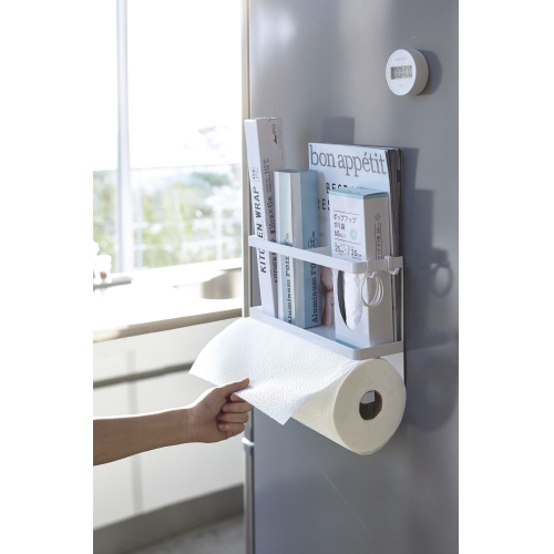 キッチンペーパー＆ラップホルダータワーホワイト
