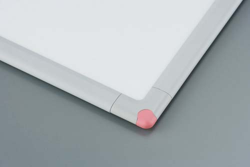 樹脂枠ホワイトボード　グレー枠４５０×６００ｍｍ