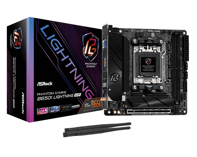 B650チップセット搭載 ゲーミングエントリー向けマザーボード 2年保証 B650I Lightning WiFi