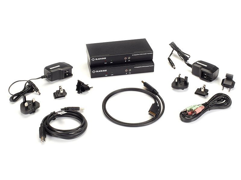 KVMエクステンダーキット（DP/USB/光ファイバ/4K対応）