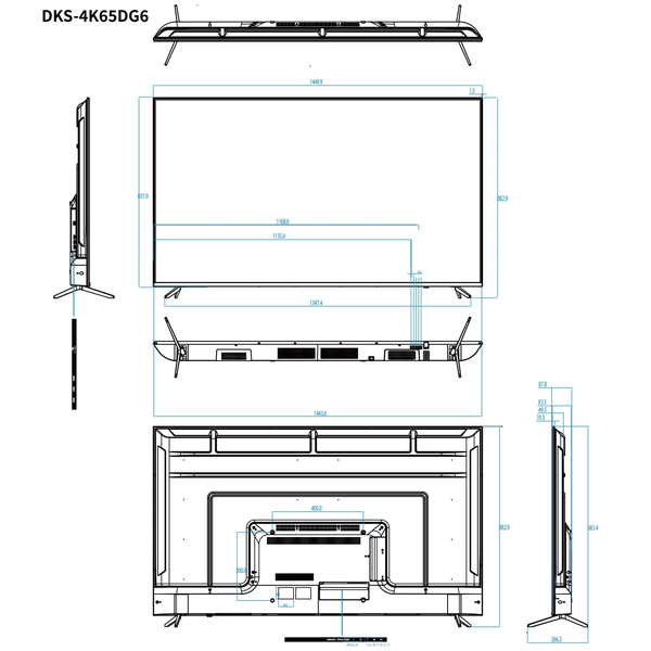 液晶ディスプレイ 65型/3840×2160/HDMI/ブラック/スピーカー：あり