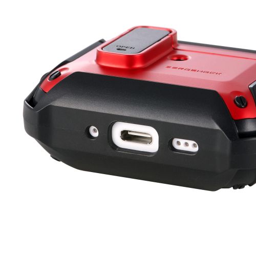 AirPods Pro 3対応ZEROSHOCK Lockケース/カラビナ付/レッド