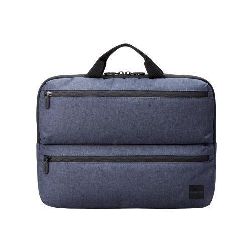 パソコンケース/リサイクル素材/横型/取っ手付き/ショルダーベルト付き/手提げ/撥水/14.0インチ/ネイビー