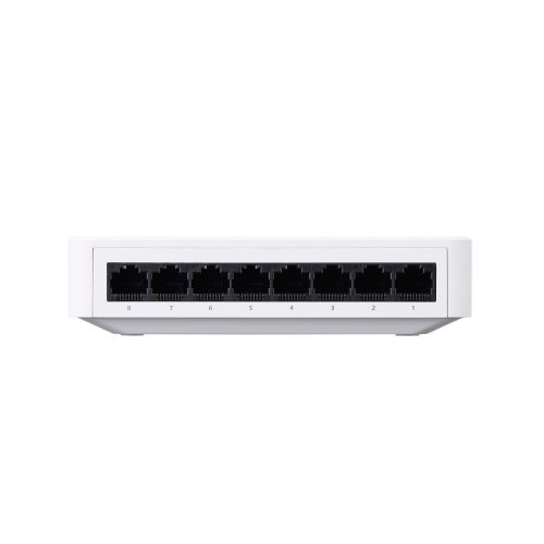 Giga対応スイッチングHub/8ポート/プラスチック筐体/電源外付モデル/ホワイト