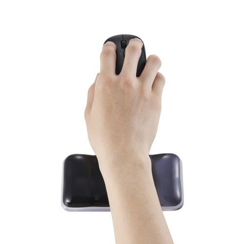 リストレスト/ゲル/ショート/ツートンカラー/ブラック/グレー