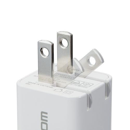 LightningAC充電器/USB Power Delivery対応/20W/Lightningケーブル一体型/スイングプラグ/1.5m/ホワイト