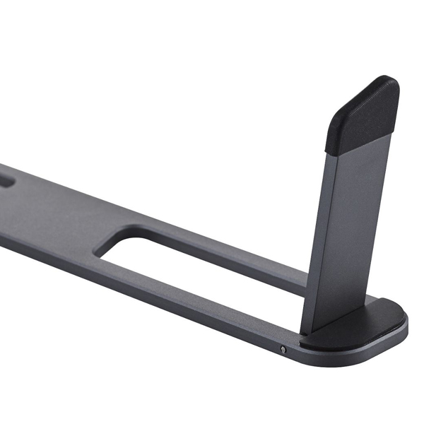 折りたたみノートPCスタンド/装着式/アルミ/スペースグレー