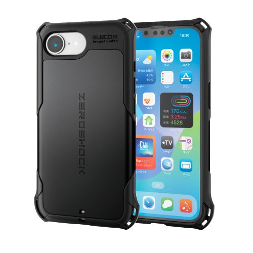 iPhone 17e/16e/ハイブリッドケース/ZEROSHOCK/ブラック