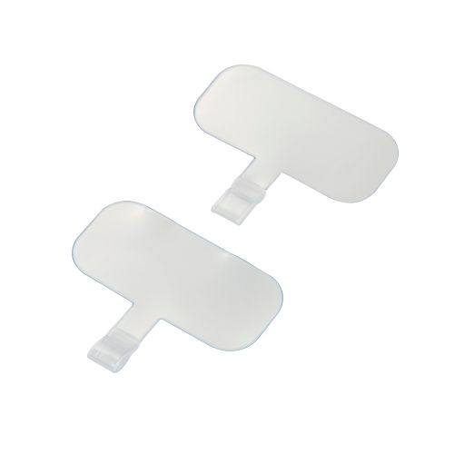 スマホハンドストラップ/ストラップホールシート付属(2枚)/樹脂素材リング/&me/クリア/ホワイト