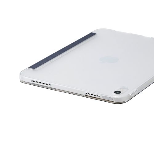 iPad 11インチ(A16)/10.9インチ(第10世代)/フラップケース/薄型軽量/背面クリア/2アングル/スリープ対応/ネイビー