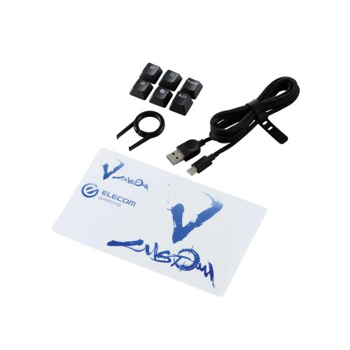 ゲーミングキーボード/V custom/有線/着脱式/メカニカル/ネオクラッチキーキャップ/テンキーレス/65％サイズ/スピードリニア(銀軸)/ブラック