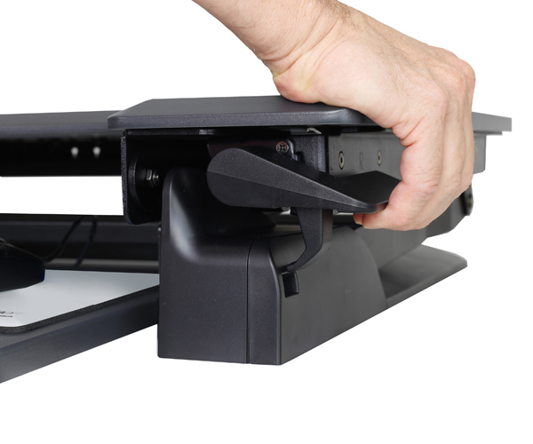 WorkFit-TL 座位-立位両用ワークステーション ブラック