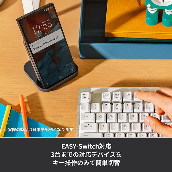 Signature K855 ワイヤレス メカニカルTKL キーボード ローズ