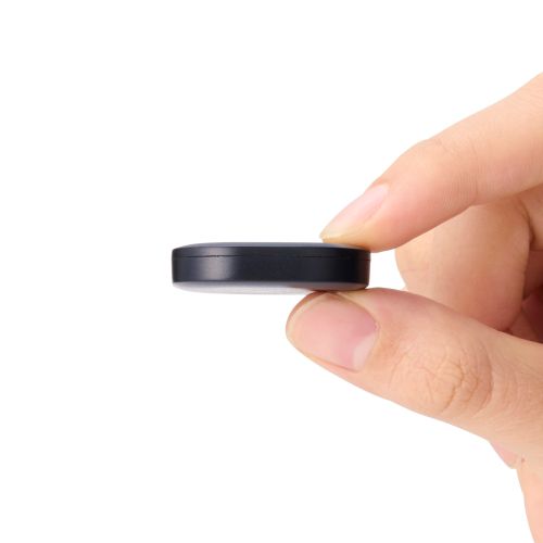 スマートトラッカー/タグ型/IP65設計/iOS対応/電池交換タイプ/4枚セット/ブラック