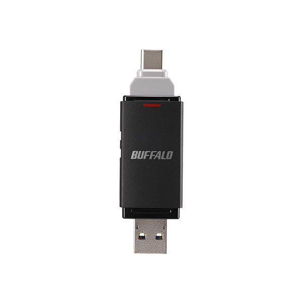 USB3.2(Gen2) Type-C/Aコネクター両対応 中低速帯 スティック型SSD 1.0TB ブラック