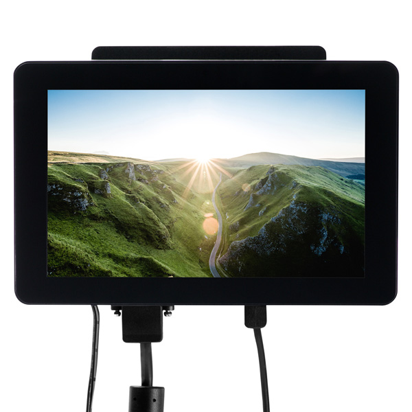 7インチ液晶モニター マルチタッチ対応タッチパネル搭載