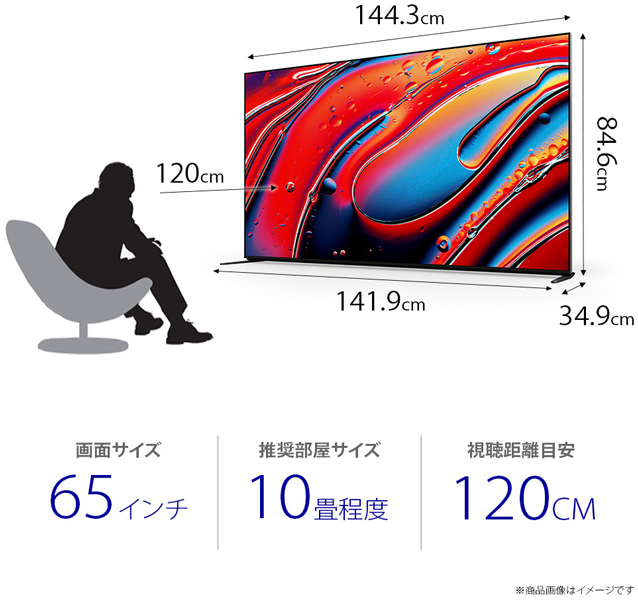 65V型 地上・BS・110度CS 4K対応 デジタルハイビジョン液晶テレビ ブラビア XR90（BS・CS110度4Kチューナー搭載） Mini LED搭載
