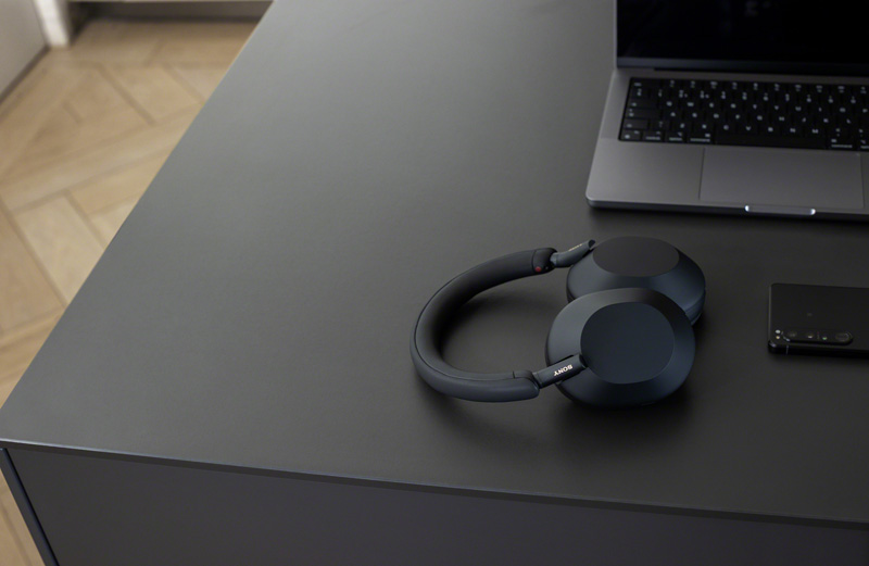 ワイヤレスノイズキャンセリングステレオヘッドセット ブラック（ヘッドバンドスタイル）