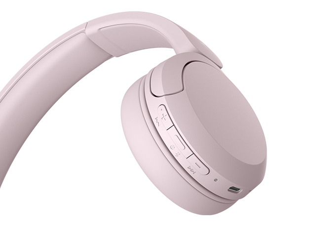 ワイヤレスステレオヘッドセット ピンク