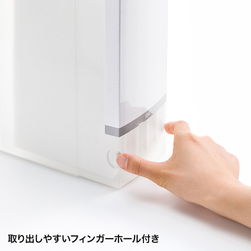 ブルーレイディスク対応ファイルケース（104枚収納・クリア）