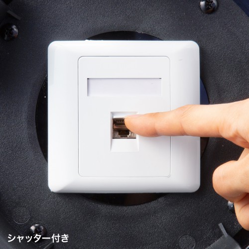 屋外用巻取り延長CAT6A LANケーブル