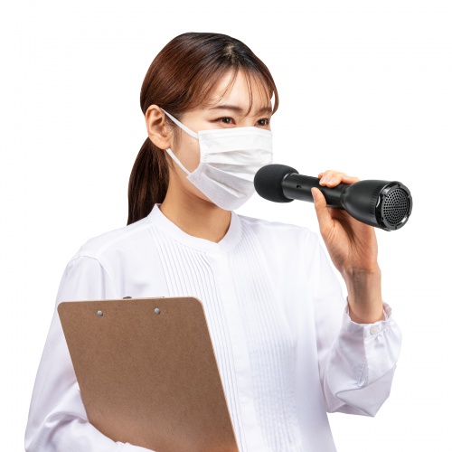 ハンドマイク型ポータブル拡声器スピーカー（Bluetooth対応）