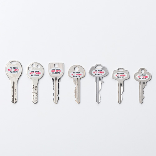 鍵のナンバーキーパーセキュリティシール（1シート・5枚入り）