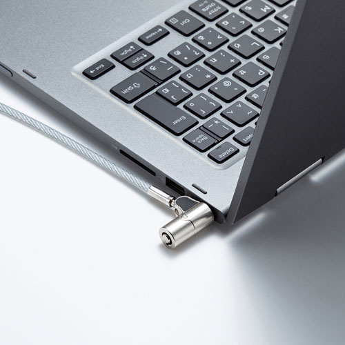 nanoスロット対応セキュリティワイヤー・シリンダ錠（鍵No.1）