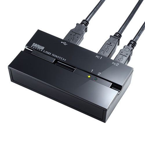 磁石付きUSB2.0手動切替器（2回路）