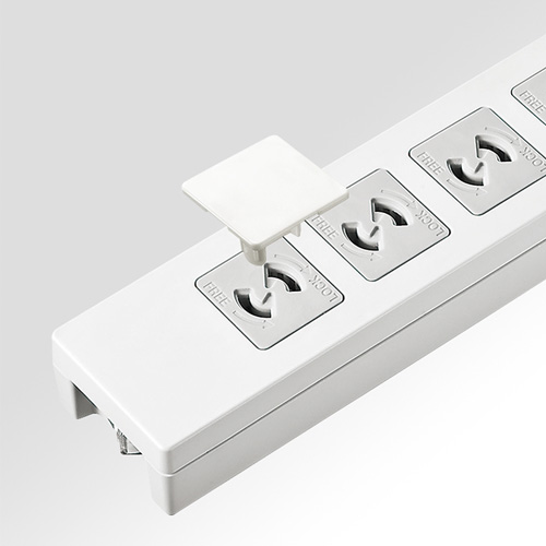 コンセント安全キャップ 抜け止め用（2P用・100個入・ホワイト）