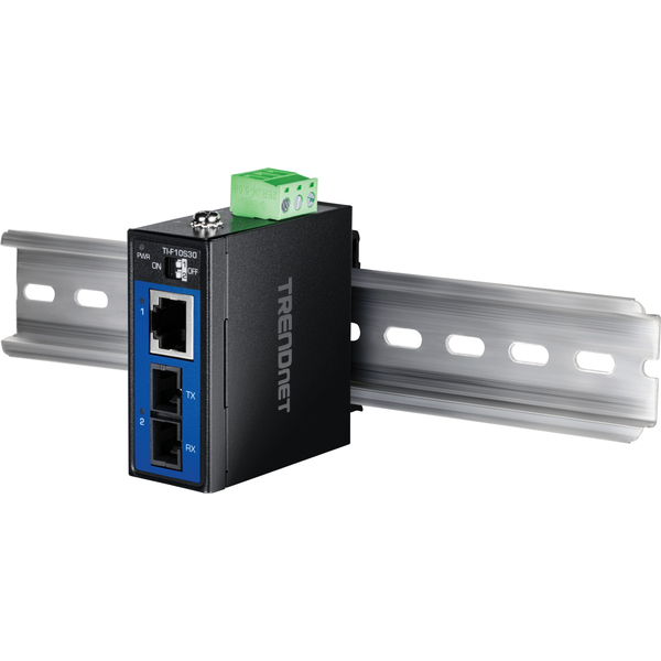 産業用 100Base-FX シングルモードSCファイバー コンバーター (30km)