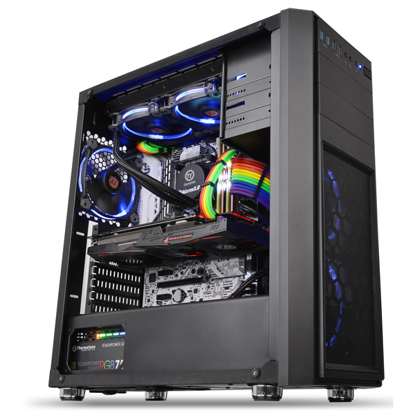 ミドルタワー型PCケース Versa H26 Black /w casefan
