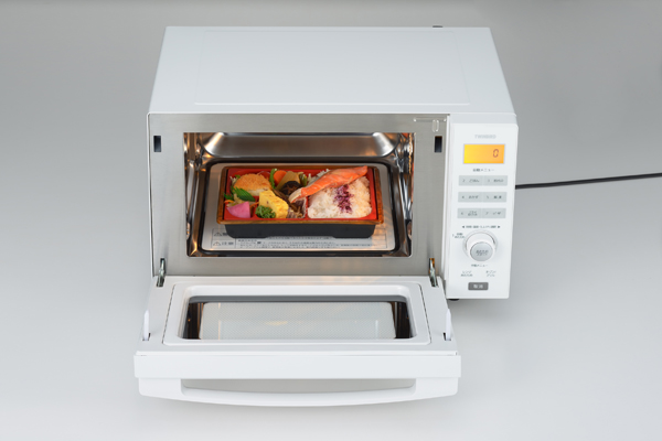 センサー付フラットオーブンレンジ ホワイト